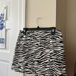 Zebra Print Women's Skirt Urban Outfitters